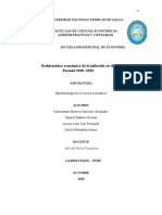 Inflación Perú 2010-2018 Epistemología Ciencia Económica UNPRG