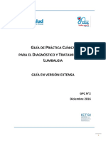 4 GPC Diagnostico y Tratamiento de Lumbalgia Version Extensa