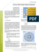 Micelle Formation by A Short Chain Cationic Surfactant: 1 Surfactants
