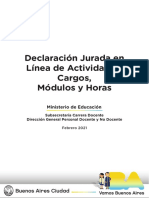 Manual - Declaracion Jurada en Linea de Actividades Cargos Modulos y Horas