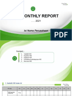 Monthy Report HSE - 2021 Form