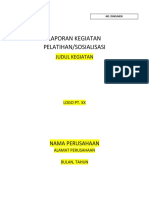 Format Laporan Sosialisasi - BWL-BS 2021