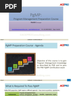 Program Management Preparation Course: PGMP