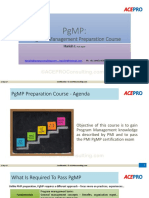 Program Management Preparation Course: PGMP