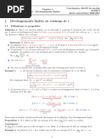 Chapitre 4-Développements limités 