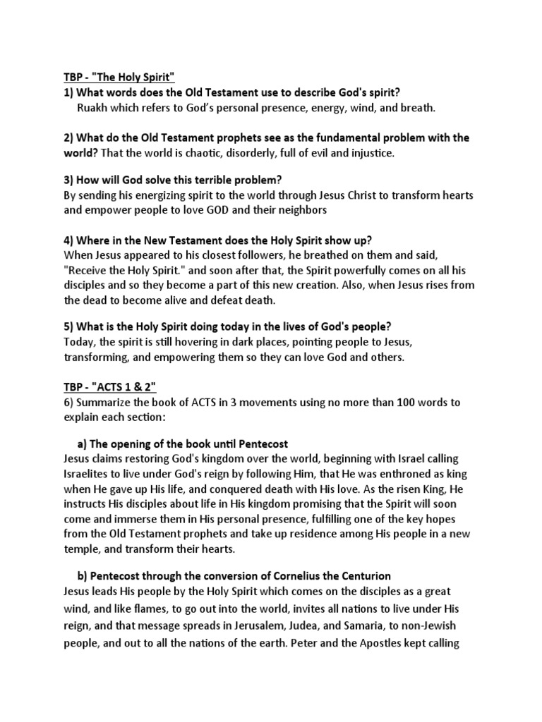 acts of the apostles 4 31 37 role of the holy spirit