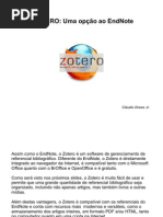 Download ZOTERO Uma opo ao EndNote by Cludio Drews SN50336426 doc pdf