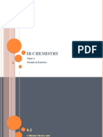 Ib Chemistry: Topic 6 Chemical Kinetics