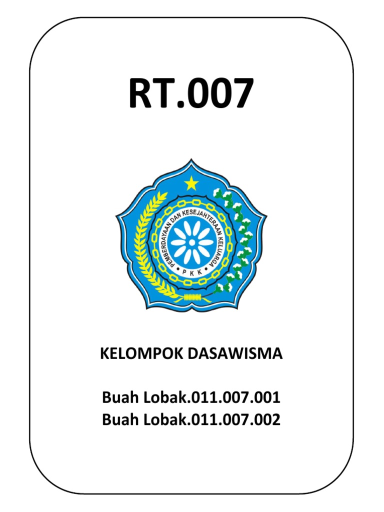 Data Kelompok Dasawisma RT 007 Jatinegara | PDF