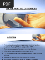 Inkjet Printing of Textiles