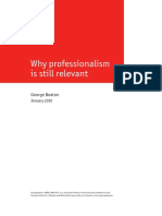 Why Professionalism Is Still Relevant by George Beaton