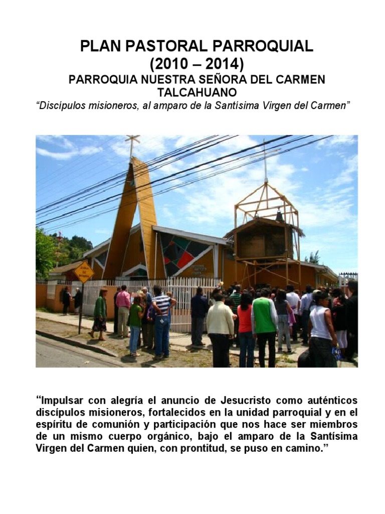 Plan pastoral parroquial Nuestra Señora del Carmen | PDF | Iglesia ...