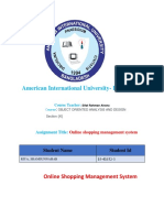 American International University-Bangladesh: Online Shopping Management System