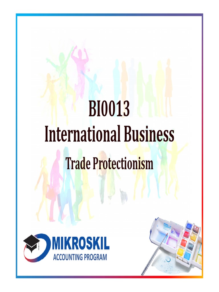 Understanding Trade Protectionism | PDF | Tariff | Non Tariff Barriers ...