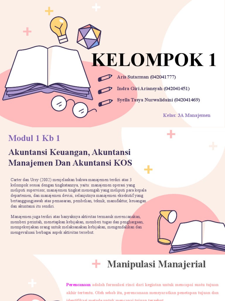 Manajemen dan Akuntansi: Konsep Dasar Kos | PDF