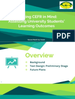 Assessing University Students' Learning Outcomes Using CEFR