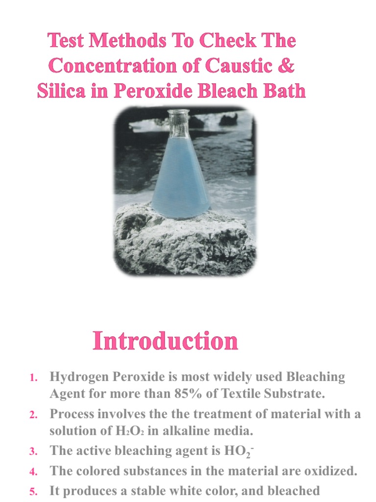 Test Method to Check the Concentration of Caustic Hydrogen Peroxide