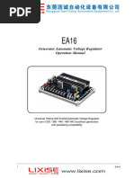 Generator Automatic Voltage Regulator Operation Manual