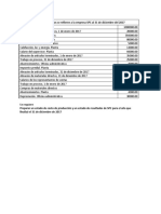 Taller Estado Estado de Costo de Producción y Un Estado de Resultados