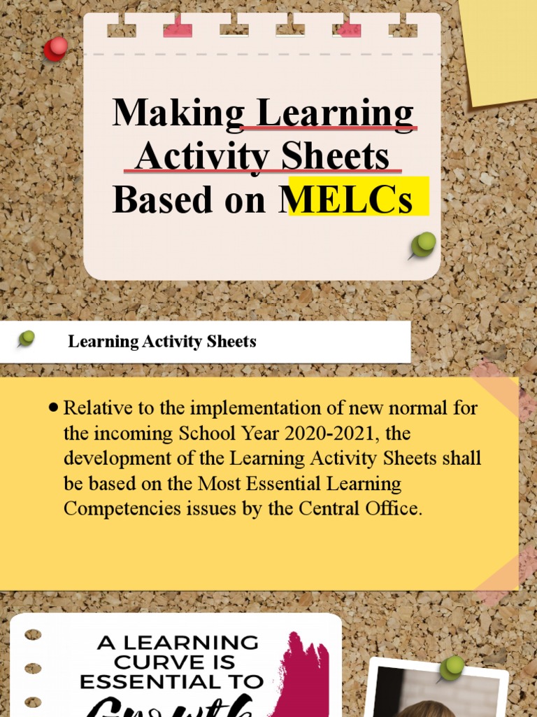 Making Learning Activity Sheets Based On Melcs | PDF | Cognition ...