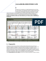 Reacciones Ala Llama Del Sodio Potasio y Litio