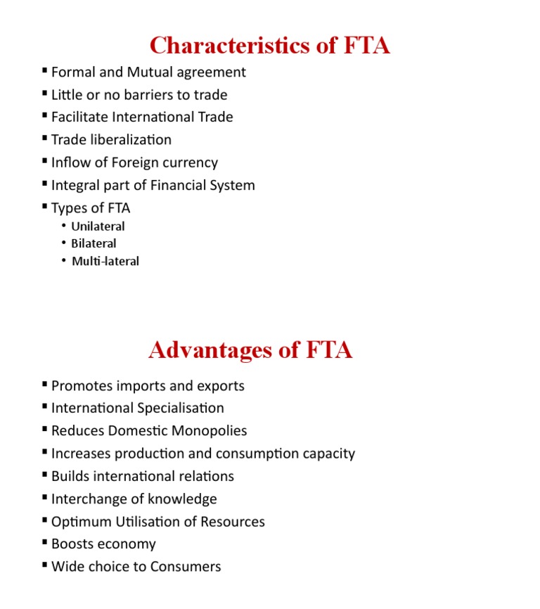 Understanding Free Trade Agreements | PDF