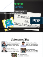 Presentation On Chemical Solution: Department of Electrical & Electronics Engineering