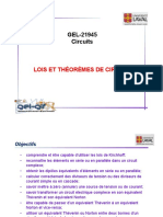 GEL-21945 Circuits: Lois Et Théorèmes de Circuits