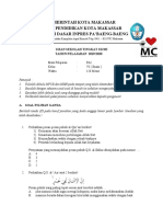 Ujian Sekolah Pai SD Inpres Pa'Baeng-baeng