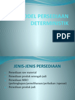 Model Persediaan Deterministik