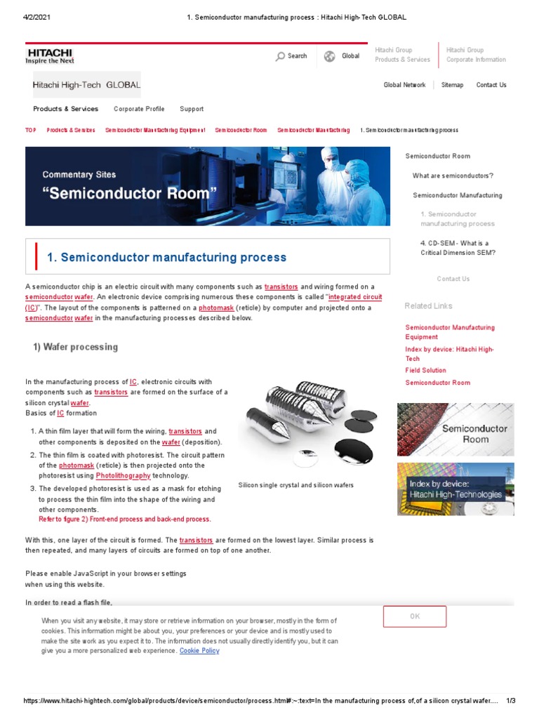 Semiconductor Manufacturing Process - Hitachi High-Tech GLOBAL | PDF ...
