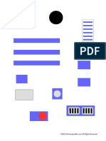 R2D2 Printable Shapes