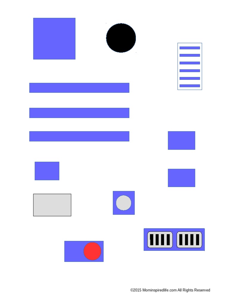 R2D2 Printable Shapes | PDF