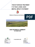 Construction of Sewage Treatment Plant at Ras Il-Hobz, Gozo Environmental Impact Statement