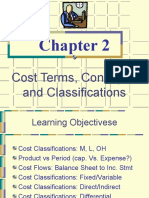 Cost Terms and Classifications