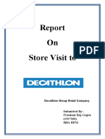 Report on Body Language and Appearance of Staff at Decathlon Store