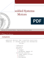 Embedded Systems Motors: Laboratory For Perceptual Robotics - Department of Computer Science