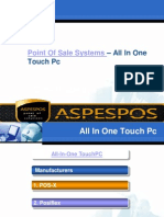 all in one touch pc point of sales system