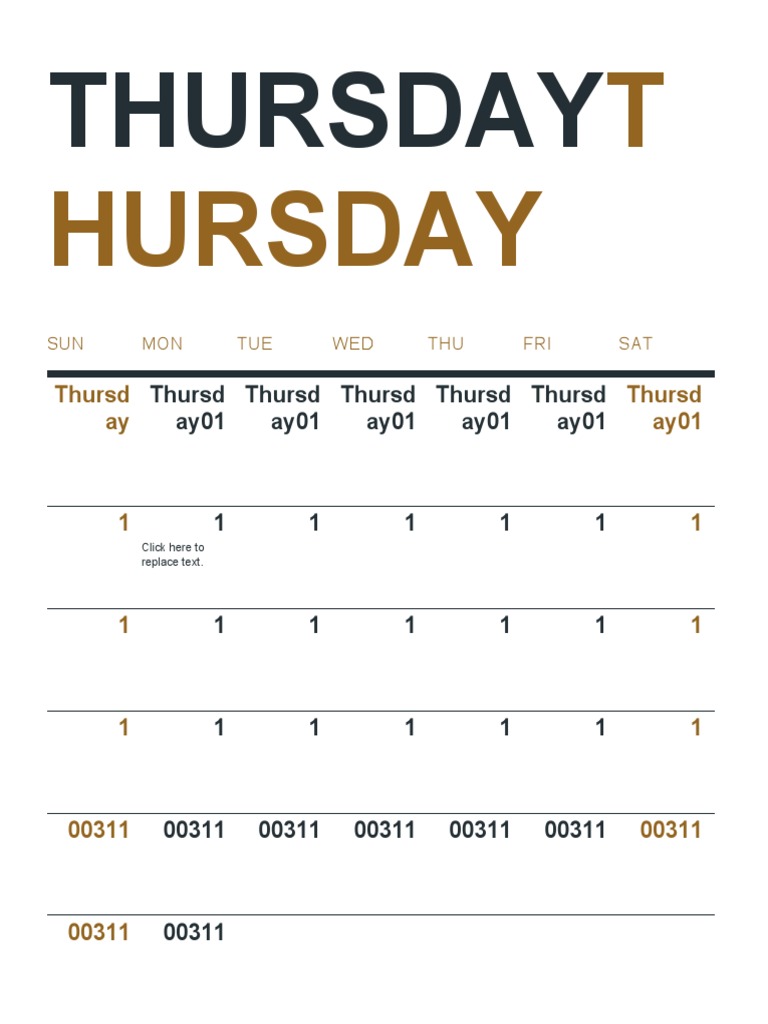 Thursday: T Hursday | PDF