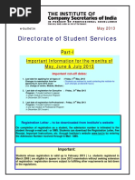 Directorate of Student Services: Part-I