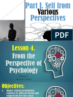 Lesson 4. From The Perspective of Psychology