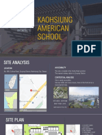 Kaohsiung American School Site Analysis and Concept Design