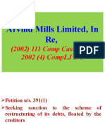 Arvind Mills Limited Scheme Sanction