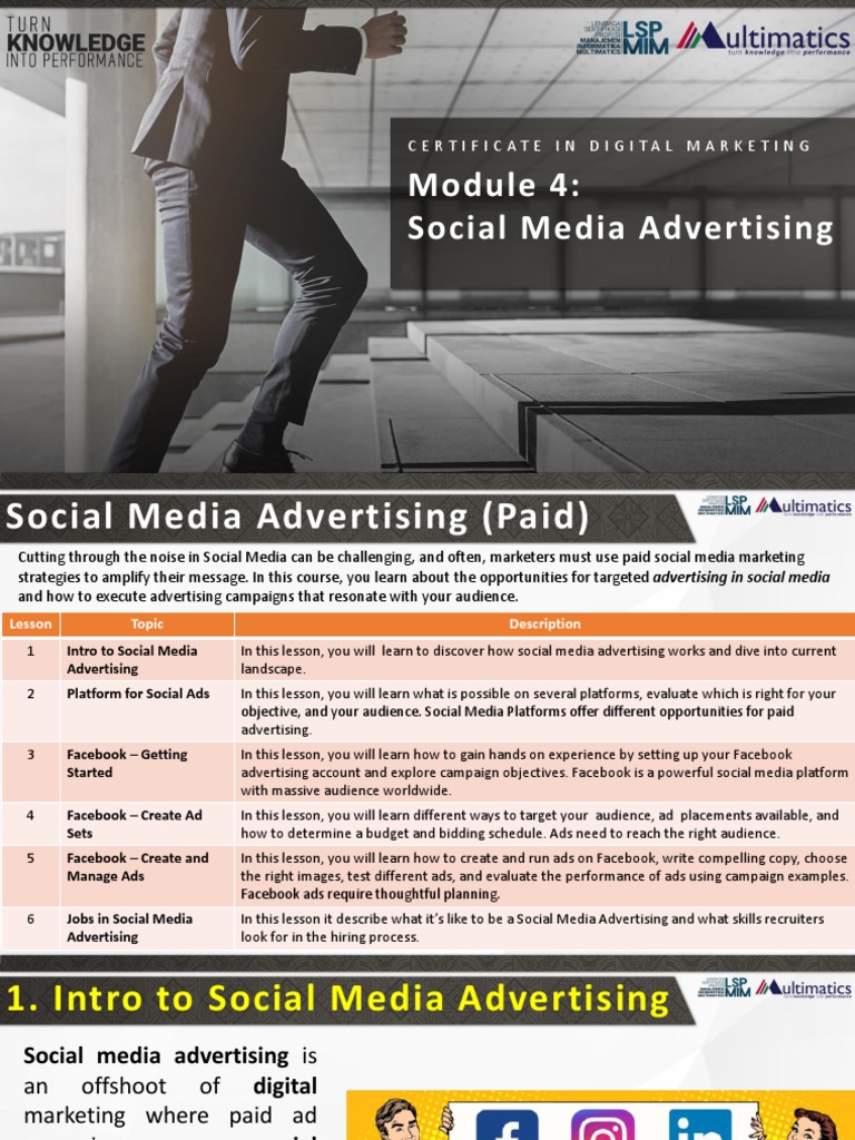 Module 4 - Social Media Advertising | PDF | Social Media Marketing ...