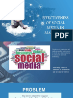 Effectiveness of Social Media in Marketing