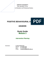 Positive Behavioural Support 4204EDN: Intervention Planning
