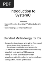 Introduction To Systemc: - Systemc Language Reference Manual