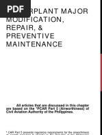 Powerplant Major Modification, Repair, & Preventive Maintenance