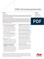 Novel Coronavirus Communication Plan Sheet COVID