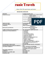 Departure Guidelines